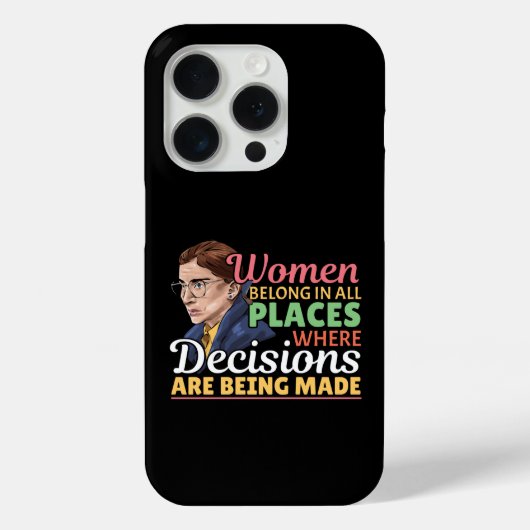 Ruth Bader Ginsburg Feministische rechter-advocaat Case-Mate iPhone Case (Achterkant)
