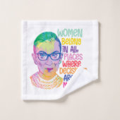 Ruth Bader Ginsburg Femmes Dans Tous Les Endroits (Gant de toilette)