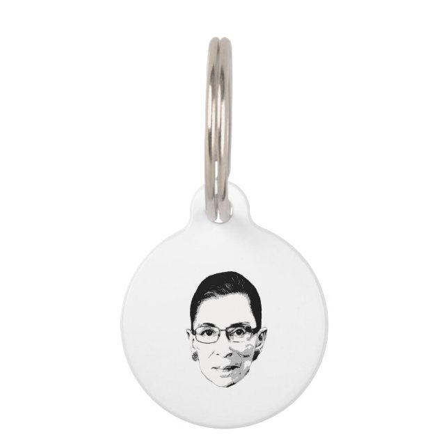 Ruth Bader Ginsburg Head Huisdierpenning (Voorkant)