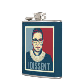 Ruth Bader Ginsburg I Dissent Pop-Art Heupfles (Links)