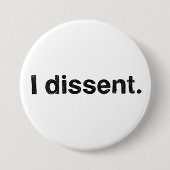 Ruth Bader Ginsburg I Dissent RBG Button (Voorkant)