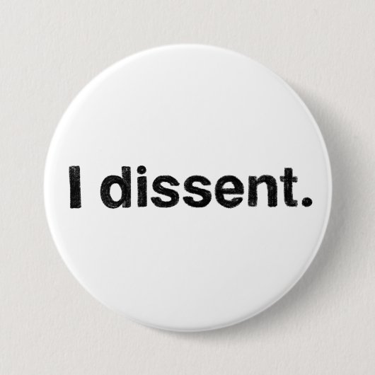 Ruth Bader Ginsburg I Dissent RBG Button (Voorkant)