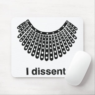 Ruth Bader Ginsburg I Dissent RBG Collar Muismat