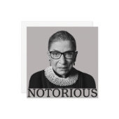 Ruth Bader Ginsburg Kaart (Voorkant / Achterkant in situ)