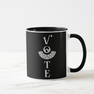 Ruth Bader Ginsburg Lace Collar Vote Mok