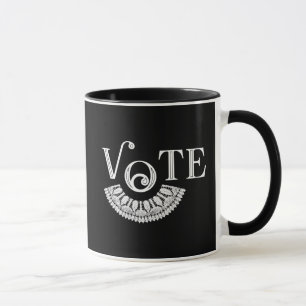 Ruth Bader Ginsburg Lace Collar Vote Mok