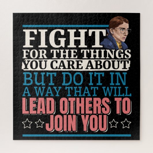 Ruth Bader Ginsburg leidt anderen naar jou toe Legpuzzel (Verticaal)
