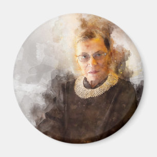 Ruth Bader Ginsburg met rechter Robe Portret Magneet