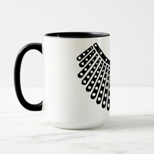 Ruth Bader Ginsburg Mok, RBG kraag Mok (Links)