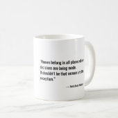 Ruth Bader Ginsburg Mug avec citation (Devant droit)