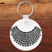 Ruth Bader Ginsburg Notorious RBG Collar Sleutelhanger (Voorkant)