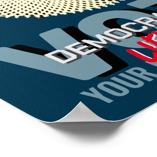 Ruth Bader Ginsburg Pro-Choice Stemming 2024 Poste Poster (Hoek)