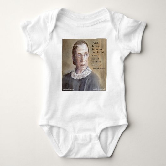 Ruth Bader Ginsburg & Quote Romper (Voorkant)