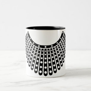 Ruth Bader Ginsburg, RBG Collar Tweekleurige Koffiemok