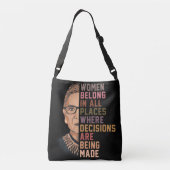 Ruth Bader Ginsburg RBG Crossbody Tas (Achterkant)