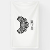 Ruth Bader Ginsburg, RBG Dissent Collar Spandoek (Verticaal)