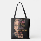 Ruth Bader Ginsburg RBG Draagtas (Achterkant)