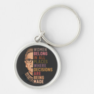 Ruth Bader Ginsburg RBG Sleutelhanger