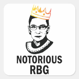 Ruth Bader Ginsburg Vierkante Sticker