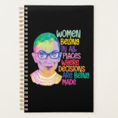 Ruth Bader Ginsburg Vrouwen horen overal thuis Planner (Voorkant)