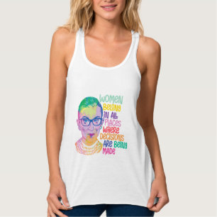 Ruth Bader Ginsburg Vrouwen horen overal thuis Tanktop
