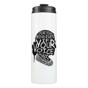 Ruth Bader spreekt je geest zelfs als je stem goed Thermosbeker