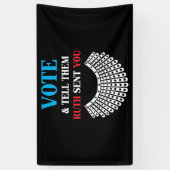 Ruth Bader - stem en vertel ze dat Ruth je stuurde Spandoek (Verticaal)