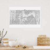 Ruth-boek (volledige KJV-tekst) Poster (Keuken)