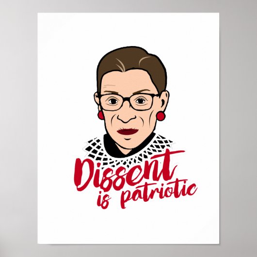 Ruth - Dissent is patriottisch - Poster (Voorkant)