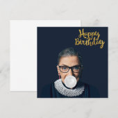 Ruth Ginsburg Bgloble gum Happy Birthday (Voorkant / Achterkant)