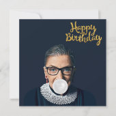 Ruth Ginsburg Bgloble gum Happy Birthday (Voorkant)