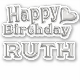 Ruth Happy Birthday Autocollants Sticker