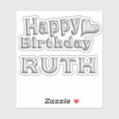 Ruth Joyeux Anniversaire autocollant Sticker (Feuille)