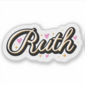 Ruth naam schattig ontwerp sticker (Voorkant)