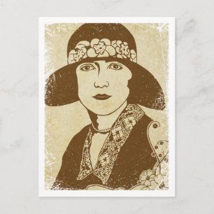 "Ruth" ~ Roaring 20-Briefkaart Briefkaart