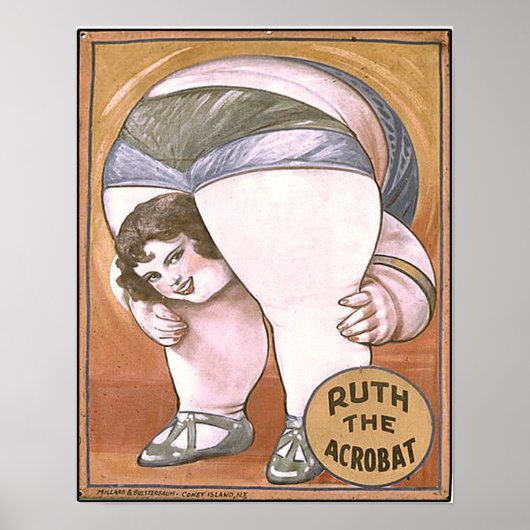 Ruth the Acrobat Circus Poster (Voorkant)