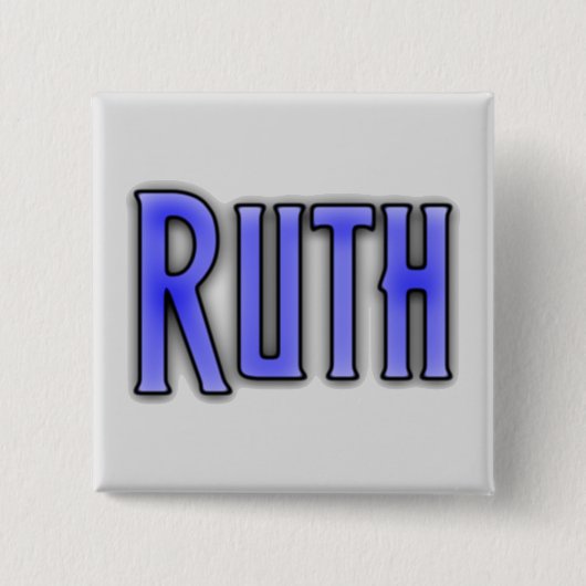 RUTH, voor Ruth Vierkante Button 5,1 Cm (Voorkant)