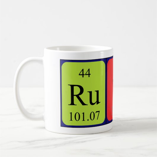 Ruthe périodique nom de la table mug (Gauche)
