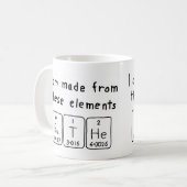 Ruthe périodique nom de la table mug (Devant gauche)