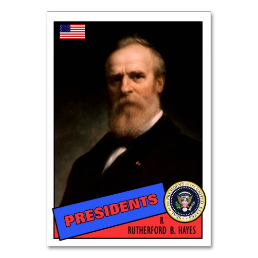 Rutherford B. Hayes Baseball Kaart (Voorkant)