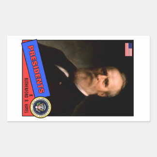 Rutherford B. Hayes-honkaarten Rechthoekige Sticker