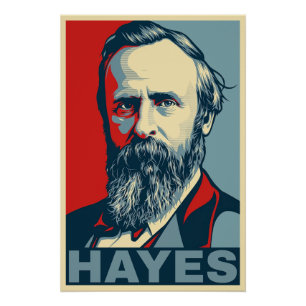 Rutherford B. Hayes Hope Stijl – Vrijheid & Gerech Perfect Poster