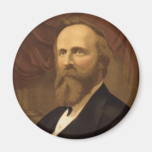 Rutherford B Hayes Magnet Magneet (Voorkant)