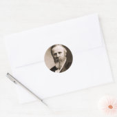 Rutherford B. Hayes Ronde Sticker (Envelop)