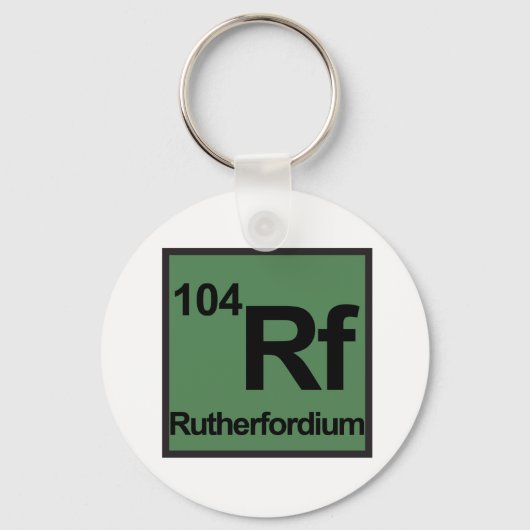Rutherfordium Sleutelhanger (Voorkant)