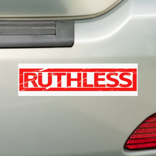 Ruthless Stamp Bumpersticker (Op auto)