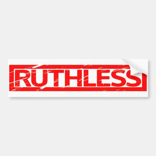 Ruthless Stamp Bumpersticker (Voorkant)