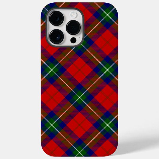 Ruthven tartan red green blue plaid Case-Mate iPhone case (Achterkant)