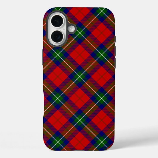 Ruthven tartan red green blue plaid Case-Mate iPhone case (Achterkant)