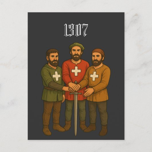 Rütlischwur Briefkaart (Voorkant)